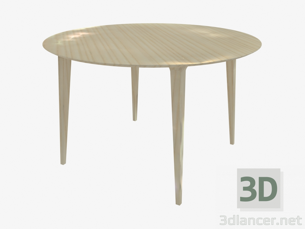 3d model Mesa de comedor redonda (fresno D120) - vista previa