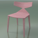 3d model Chair 3700 (4 wooden legs, Pink) - preview