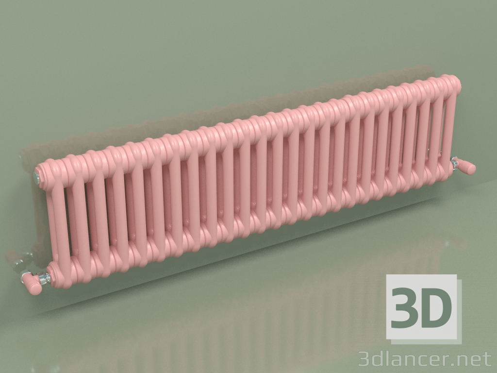 3d модель Радіатор TESI 2 (H 300 25EL, Pink - RAL 3015) – превью