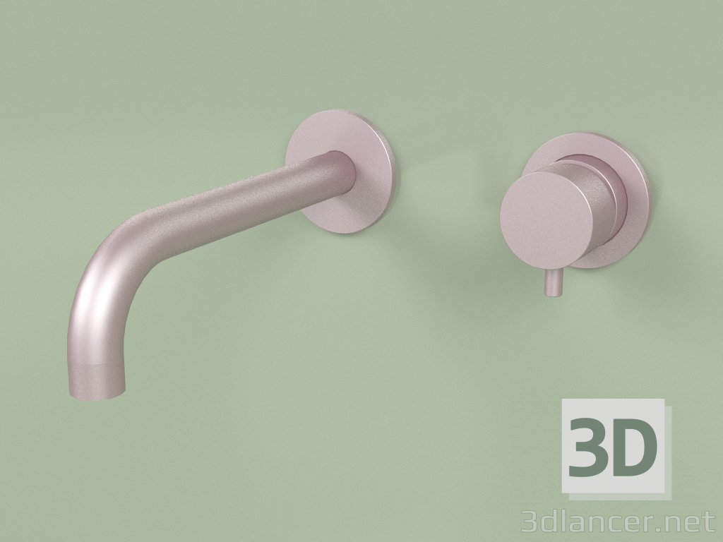 3d model Mezclador de pared con caño 190 mm (13 13, OR) - vista previa