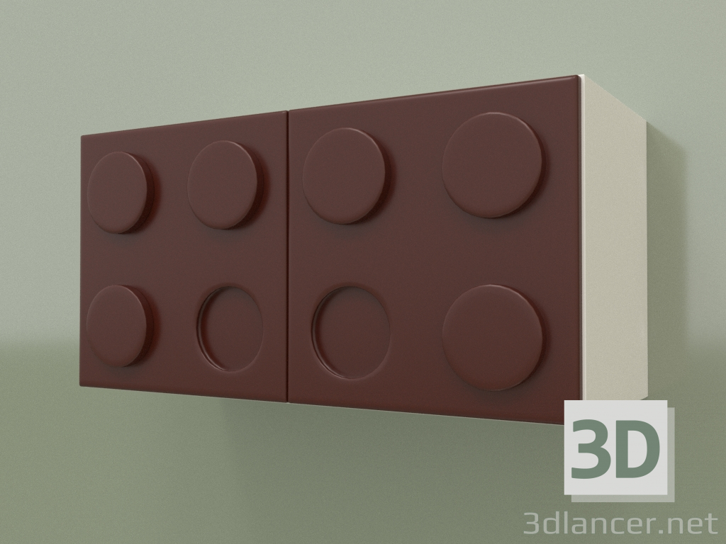 Modelo 3d Prateleira de parede horizontal infantil (Arabika) - preview