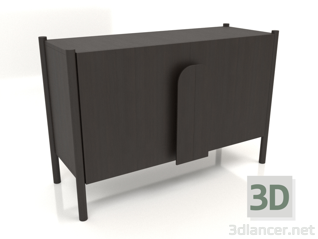 3d модель Тумба TM 05 (1200х450х800, wood brown dark) – превью