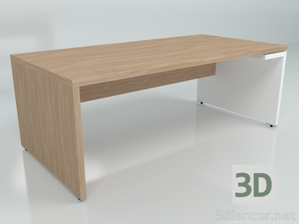 Modelo 3d Mesa de trabalho Mito MIT3L (2000x1000) - preview