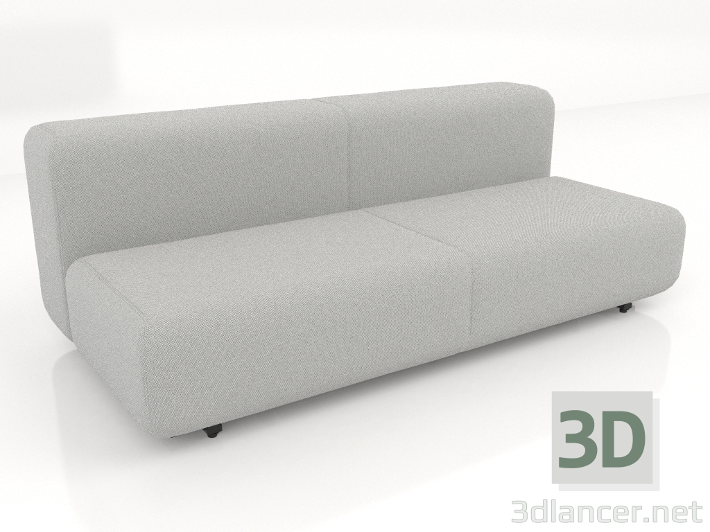 3D Modell Schlafsofa für 3 Personen - Vorschau