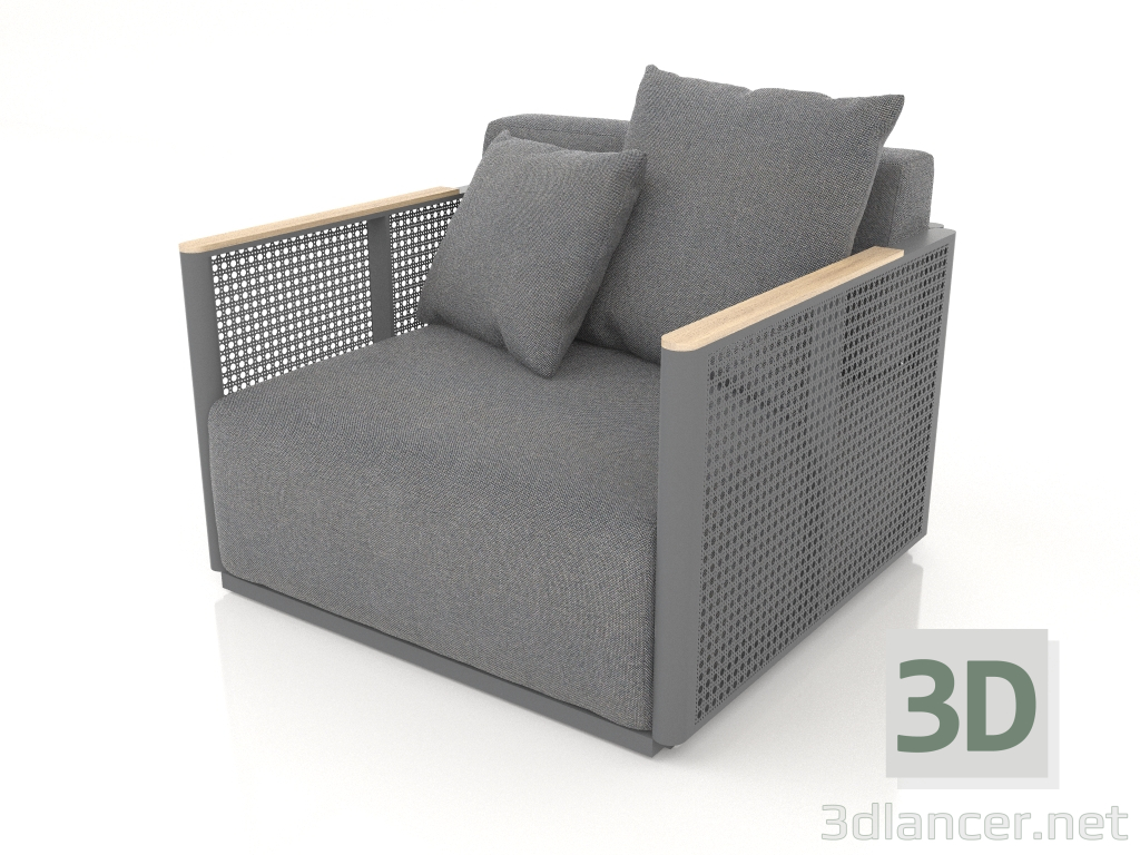 3d model Armchair (Anthracite) - preview