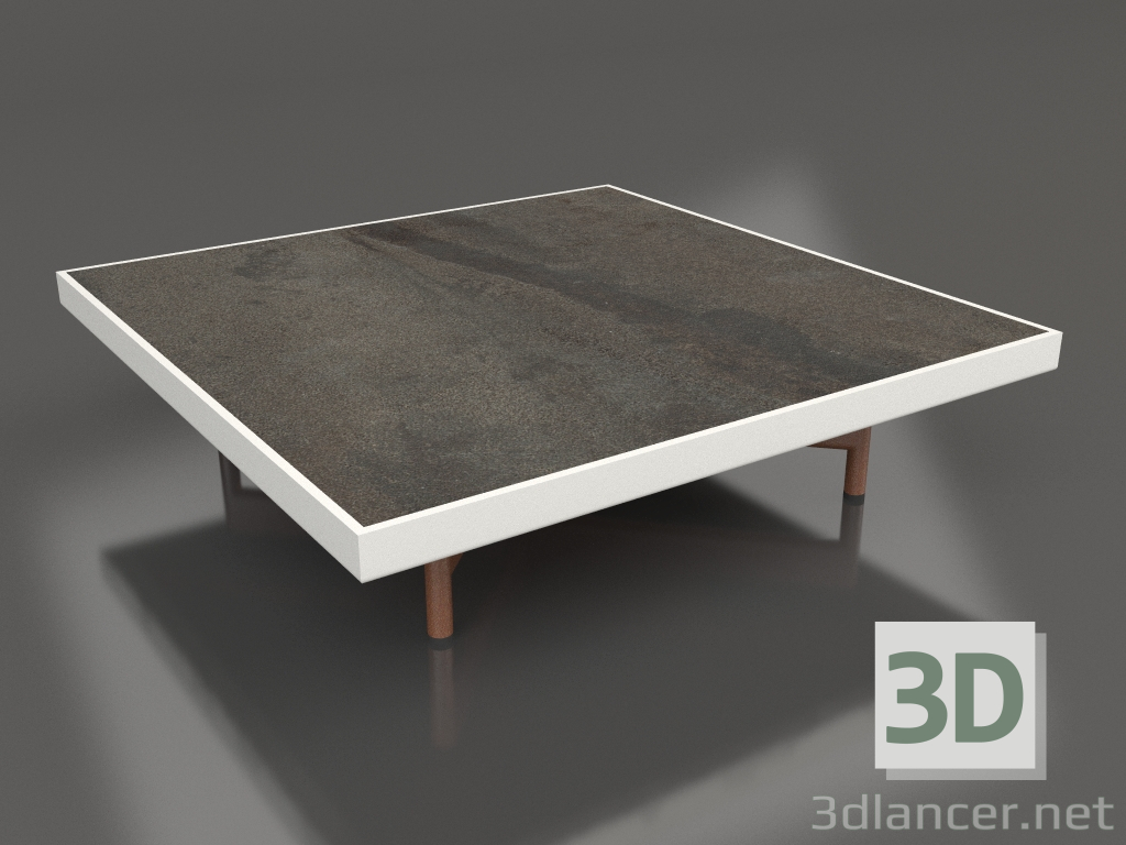 3d model Mesa de centro cuadrada (gris ágata, DEKTON Radium) - vista previa