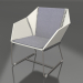 modèle 3D Fauteuil club (Gris quartz) - preview