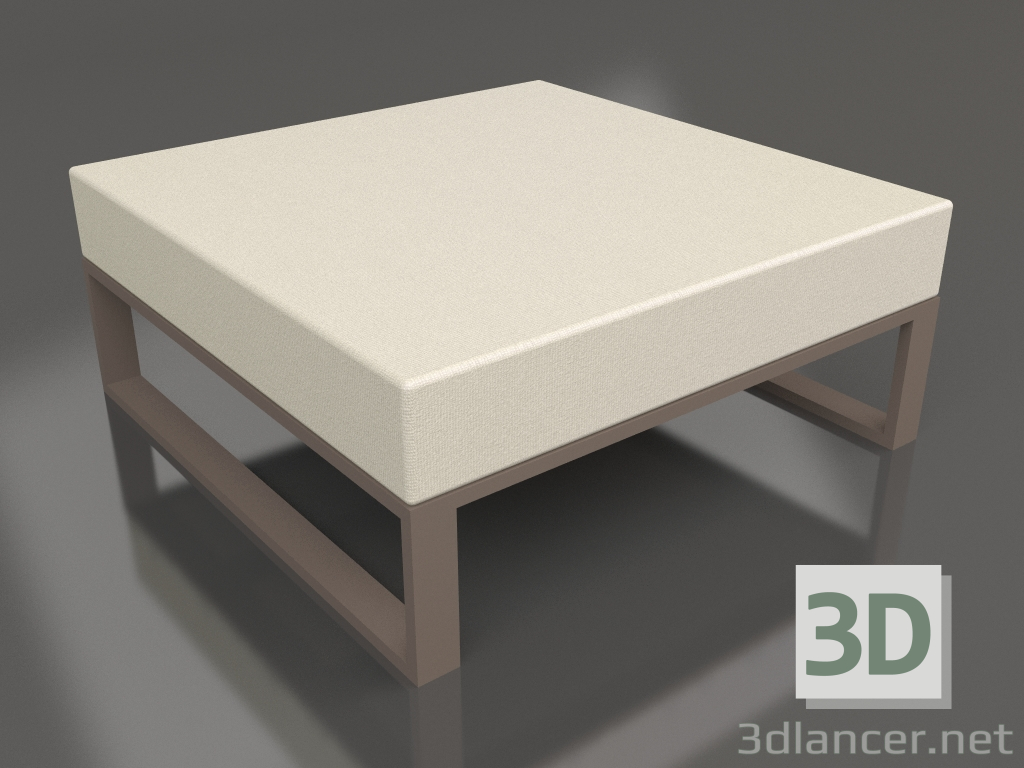 3d model Puf modular (Bronce) - vista previa