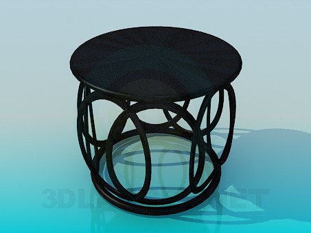 3d model Round table - preview