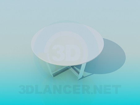 3D modeli Yuvarlak masa - önizleme