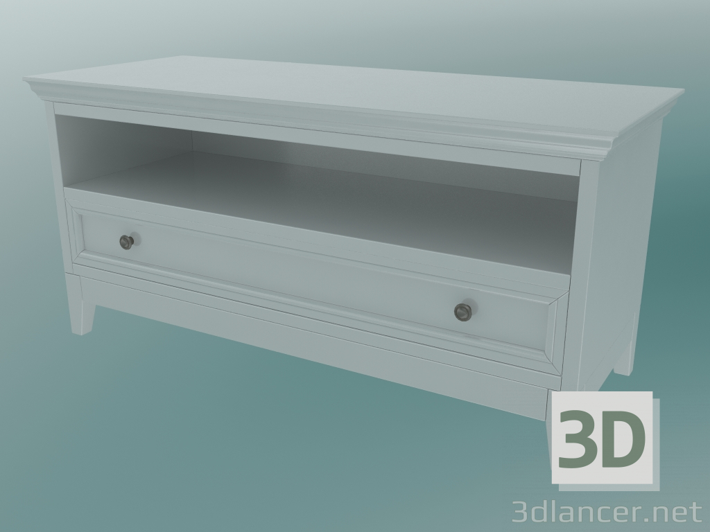 Modelo 3d Suporte de TV (branco) - preview