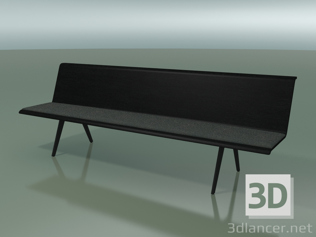 3d model Central module Eating 4601 (L 240 cm, Black) - preview