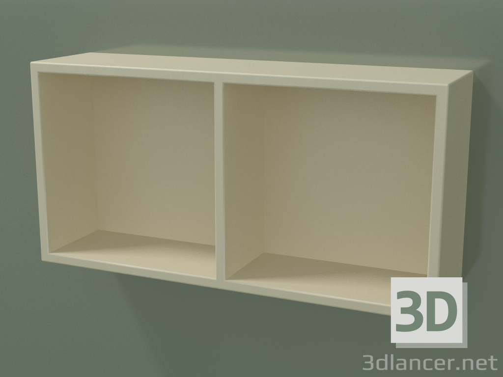 3d model Caja abierta (90U30002, Hueso C39, L 48, P 12, H 24 cm) - vista previa