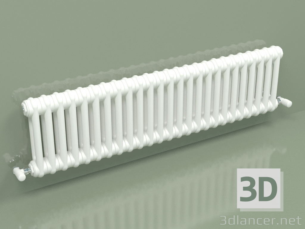 Modelo 3d Radiador TESI 2 (H 300 25EL, branco padrão) - preview