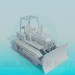 3d model Tractor snow plow - preview