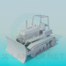 3d model Tractor snow plow - preview