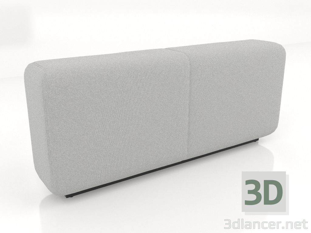 3D Modell Hohes modulares Sofa Back L - Vorschau