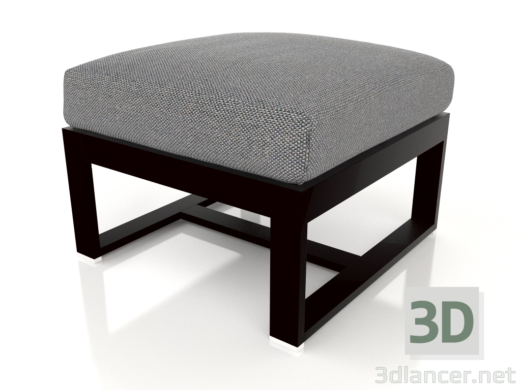 modello 3D Pouf (Nero) - anteprima