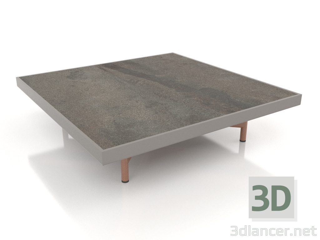 Modelo 3d Mesa de centro quadrada (cinza quartzo, DEKTON Radium) - preview