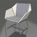 3d model Sillón club (antracita) - vista previa