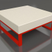 3D Modell Modularer Pouf (Rot) - Vorschau