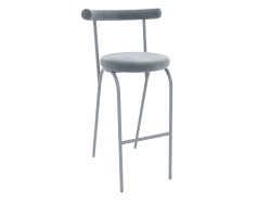 Tabouret de bar Bagel (Gris)