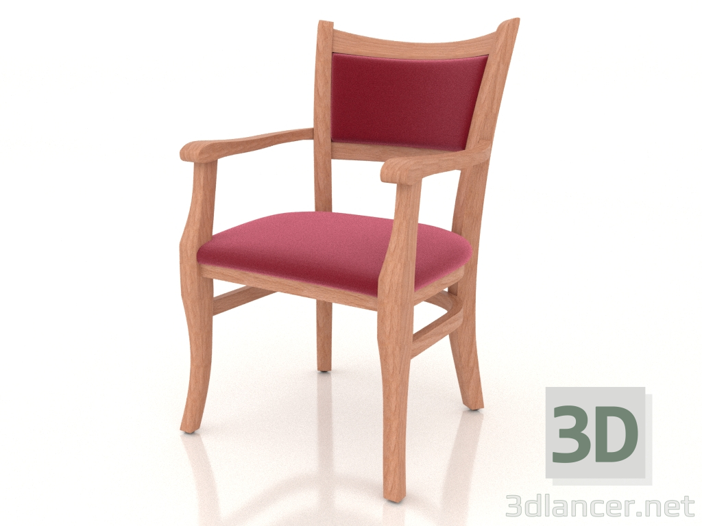 3d model Silla (sillón) Chester (Haya natural) - vista previa