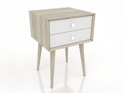 Comodino (rovere illuminato)