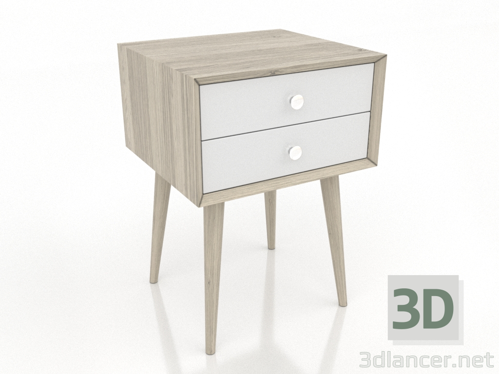 3D modeli Komodin (aydınlatmalı meşe) - önizleme 3D modeli Komodin (aydınlatmalı meşe) - önizleme
