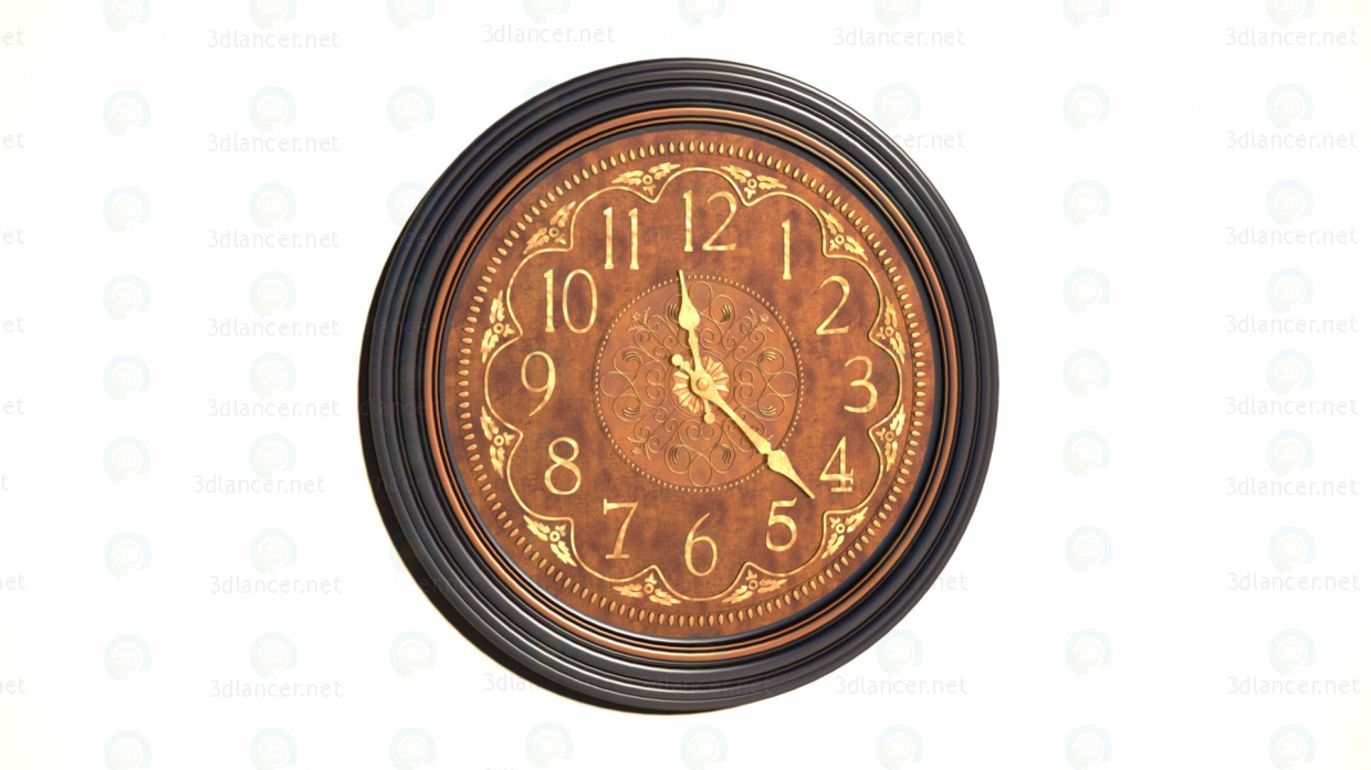 3d model Wall clock - preview