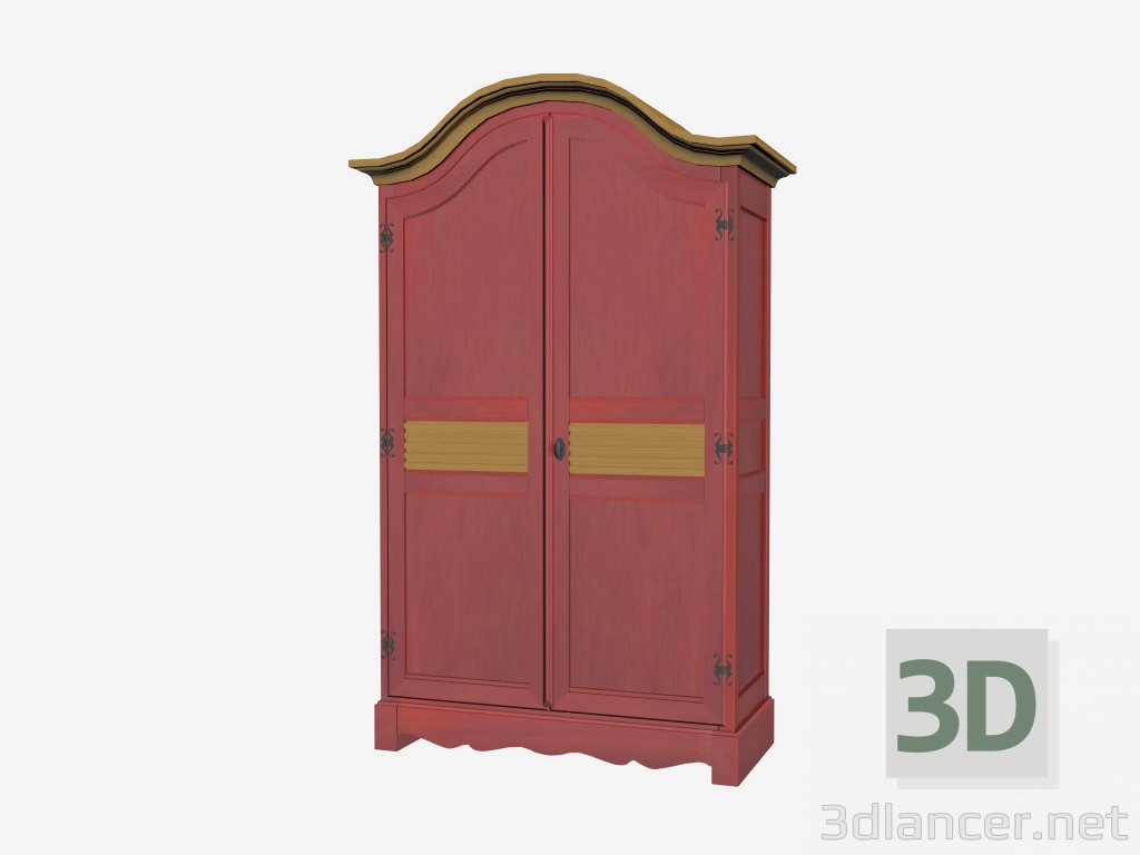 3d model Armario de dos puertas YR200 - vista previa