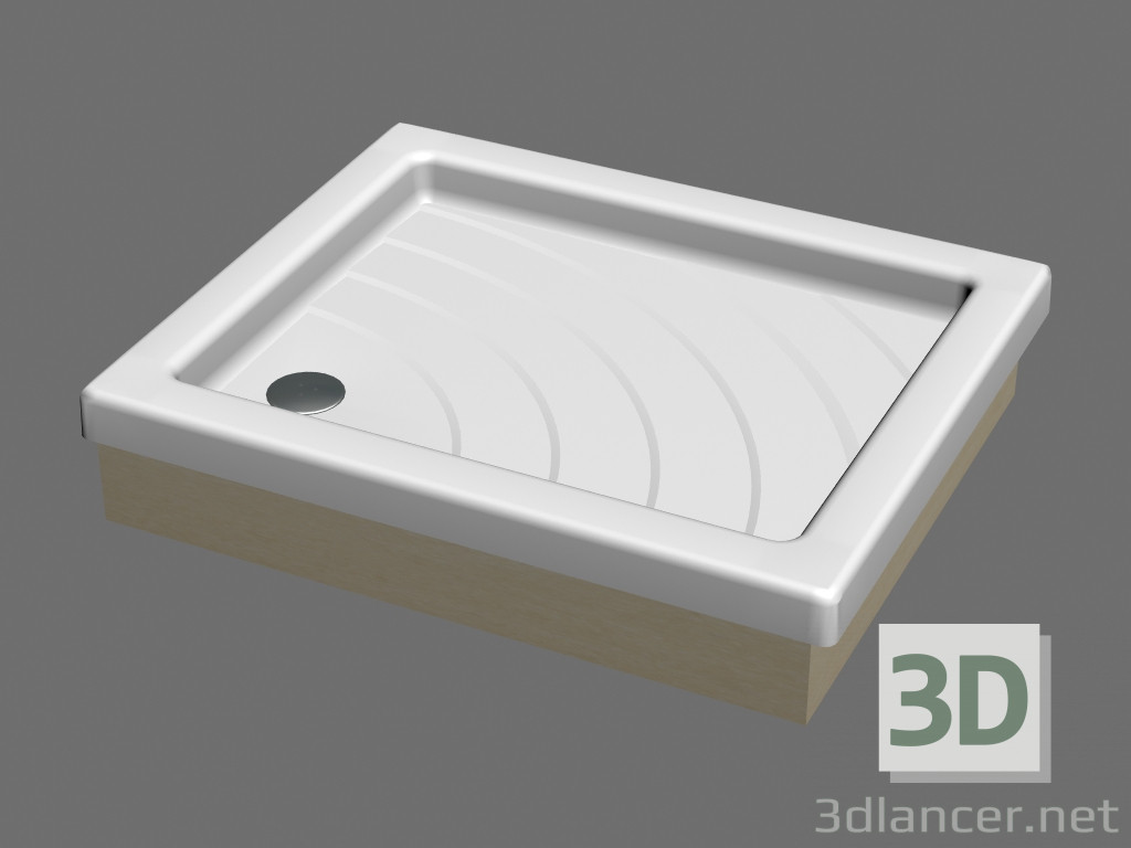 Modelo 3d Bandeja do chuveiro 75 x 90 EX ANETA - preview