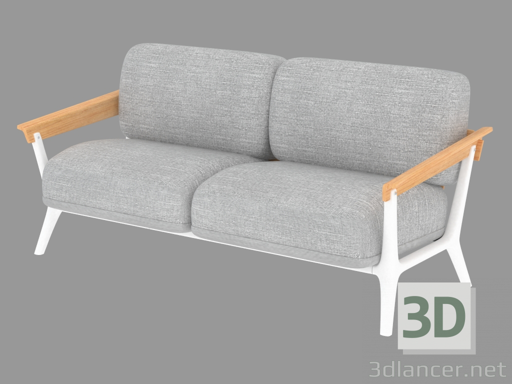 3d model Sofá cama matrimonial Venezia - vista previa