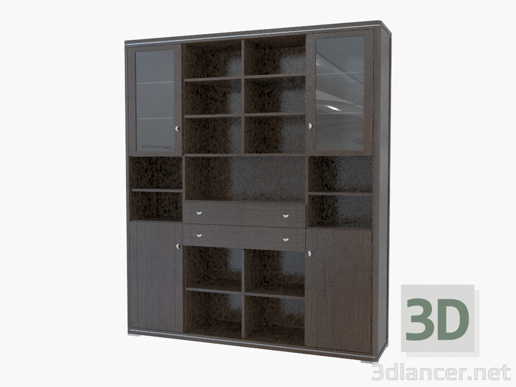 3d model Pared de muebles (465-36) - vista previa