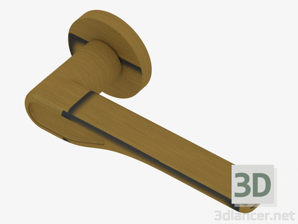 modèle 3D Poignée de porte Wave (bronze fumé) - preview