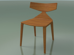 Sedia 3700 (4 gambe in legno, effetto teak)