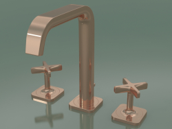 3-hole basin mixer 170 (36108300, Polished Red Gold)