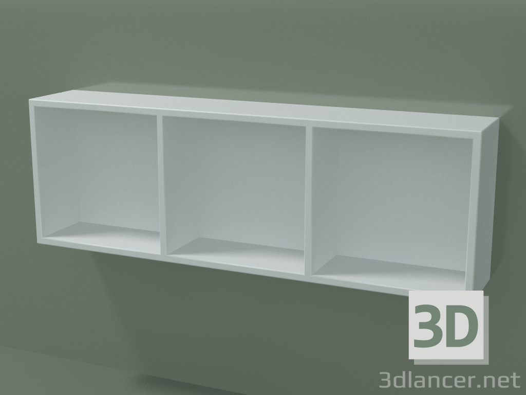 3d model Caja abierta (90U30004, Glacier White C01, L 72, P 12, H 24 cm) - vista previa