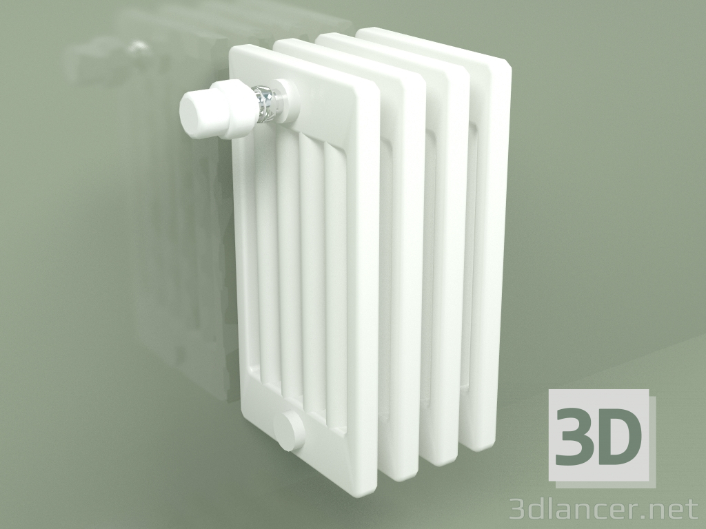 3d model Radiador Delta Laserline (DL6, H 400 mm, RAL - 9016) - vista previa