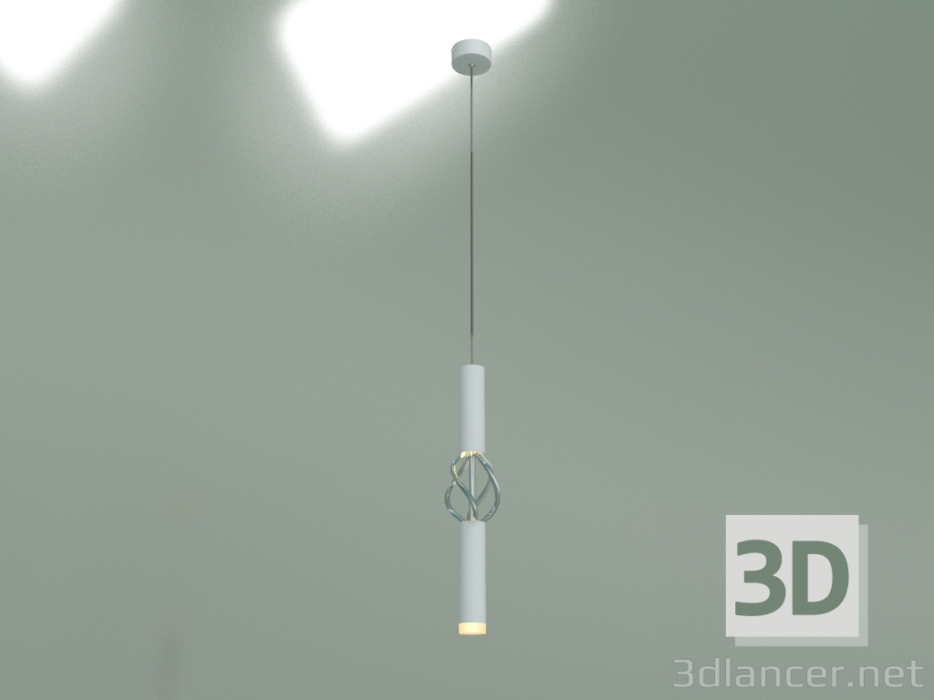 modèle 3D Lampe à LED suspendue Lance 50191-1 LED (blanc-chrome) - preview