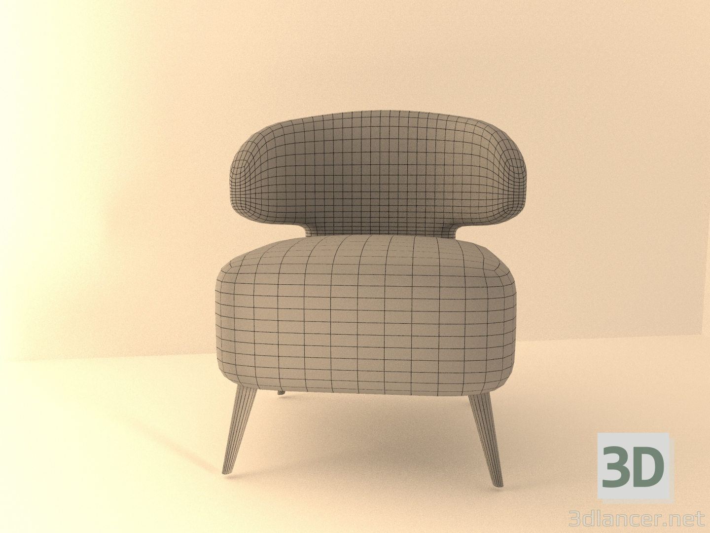 modèle 3D de Fauteuil acheter - rendu