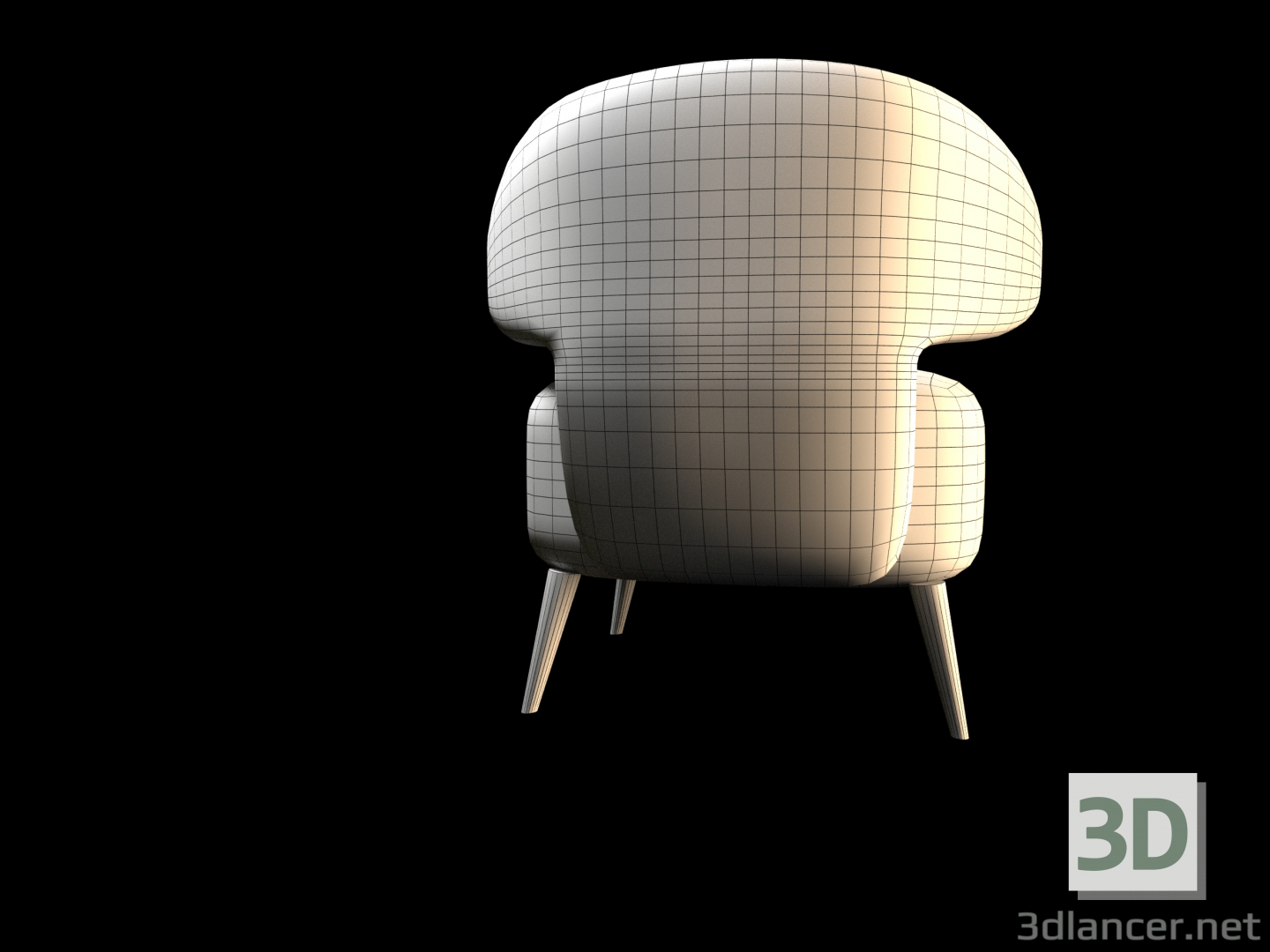 modèle 3D de Fauteuil acheter - rendu