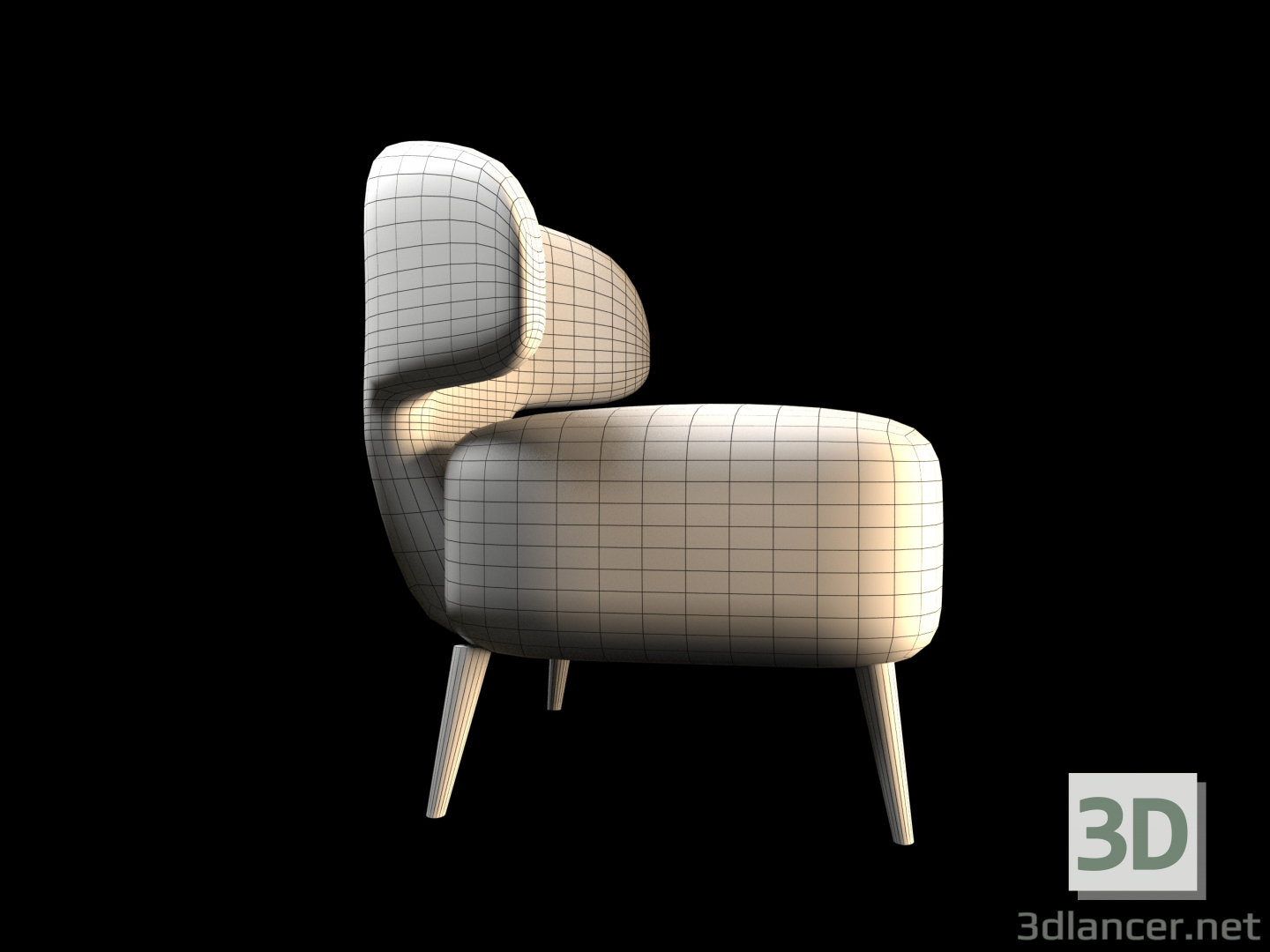 modèle 3D de Fauteuil acheter - rendu