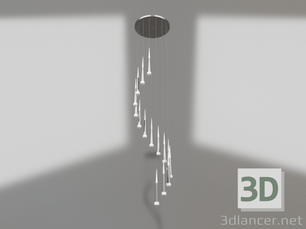 Modelo 3d Hanger Ray cromado (baixo poli, 6114-15A,02) - preview