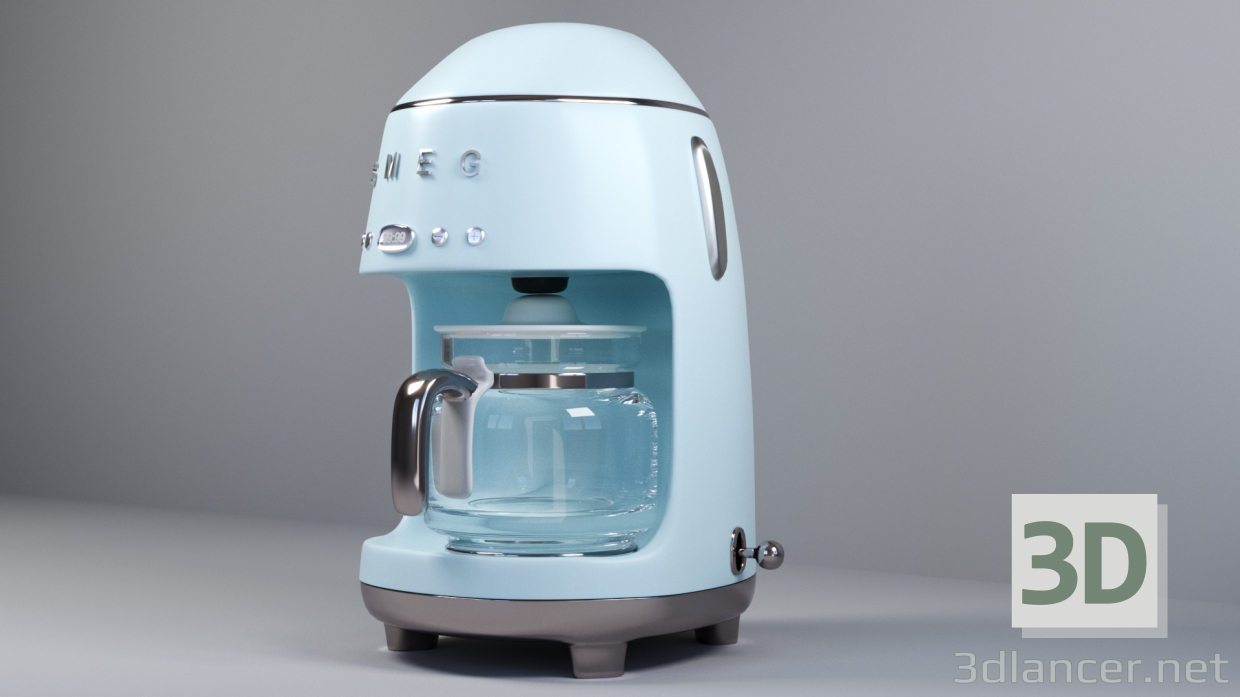 modèle 3D de cafetière filtre acheter - rendu