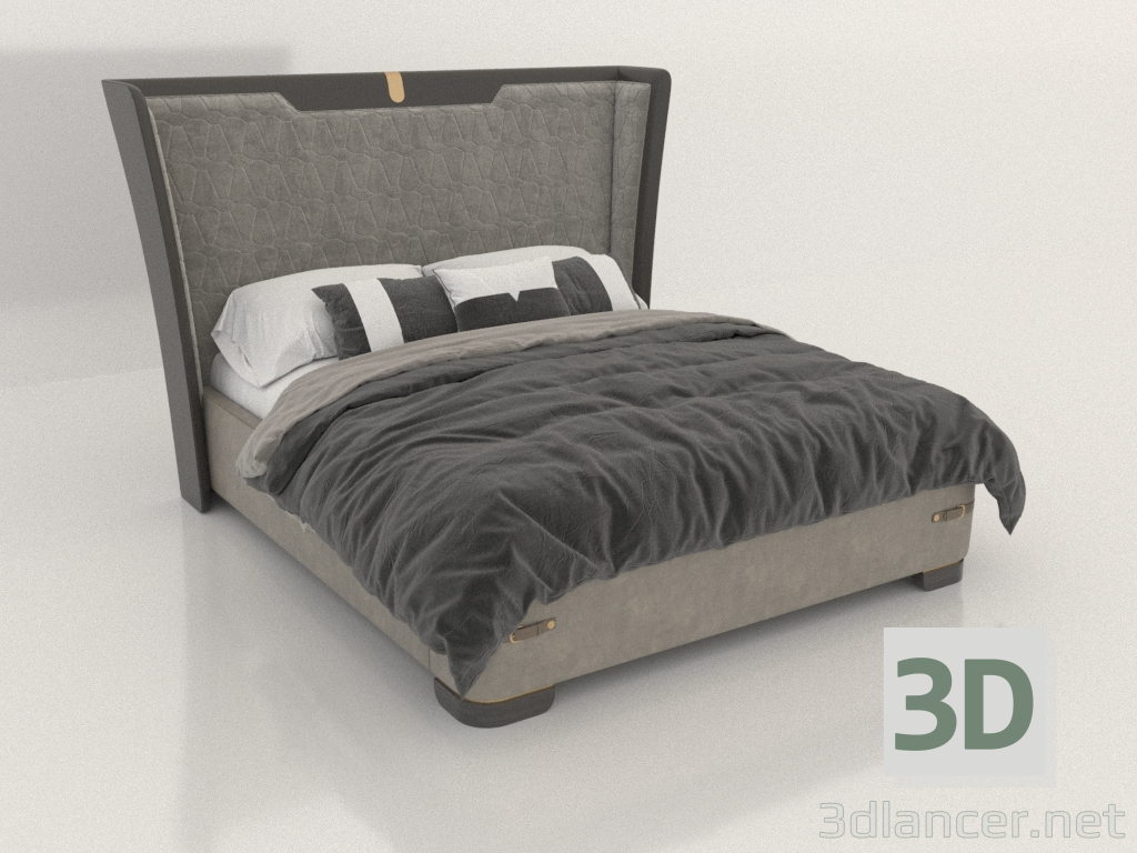 modello 3D Letto matrimoniale (9002-113) - anteprima