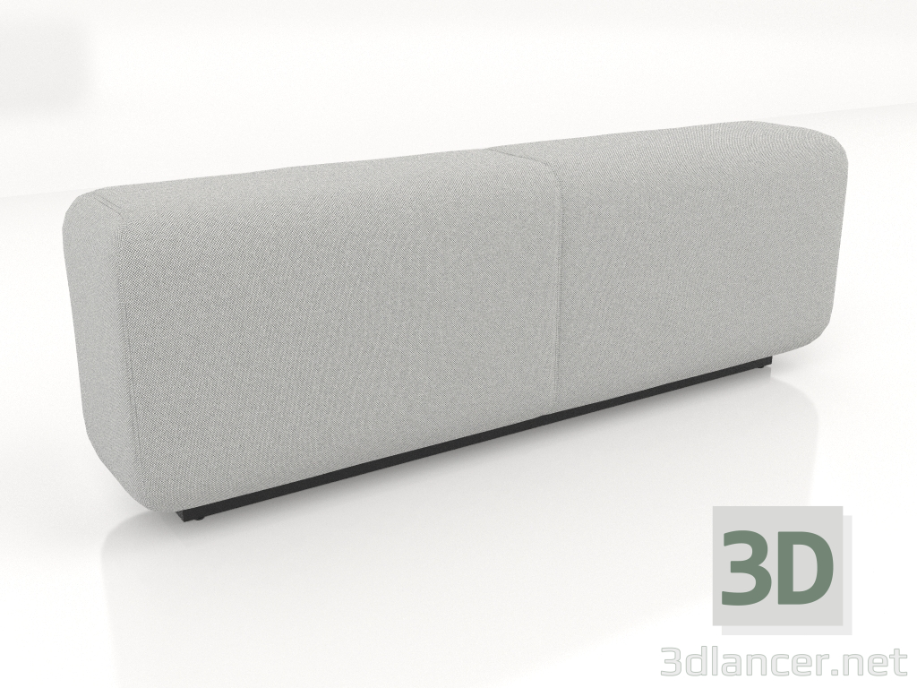 3d model Back L low modular sofa - preview