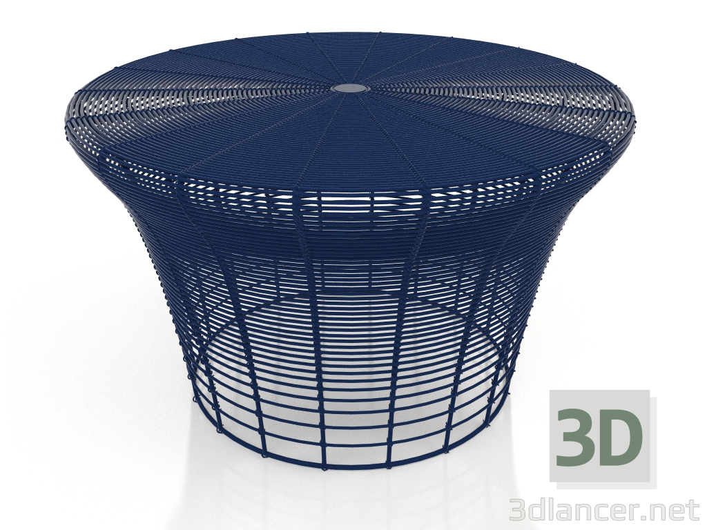 modèle 3D Tabouret bas (Bleu nuit) - preview