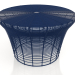 3d model Low stool (Night blue) - preview