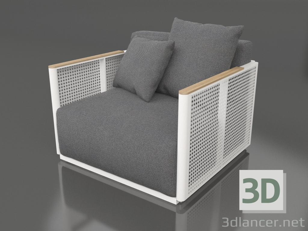 3D Modell Sessel (Weiß) - Vorschau